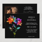 🌈 With photo Petals & Pride  Kaart (Voorkant / Achterkant)