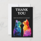 With photo 🌈  Purrfectly Yours: Purrfectly  Bedankkaart (Voorkant)