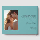 With photo teal Hibiscus Serenade Paradise Gastenboek (Achterkant)