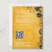 🎓With QR Artistic Flourish Graduation Kaart (Achterkant)