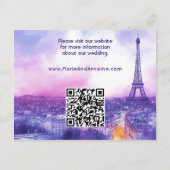With QR code wedding details Informatiekaartje (Achterkant)