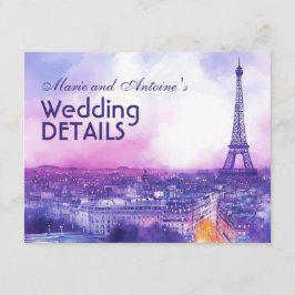 With QR code wedding details Informatiekaartje