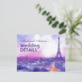 With QR code wedding details Informatiekaartje (Staand voorkant)