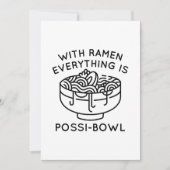 With Ramen Everything Is Possi-Bowl Bedankkaart (Voorkant)