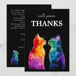 With Sincere Thanks  Purrfectly Yours: Purrfectly  Bedankkaart