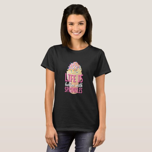 With Sprinkles Ice Cream T-shirt (Voorkant volledig)