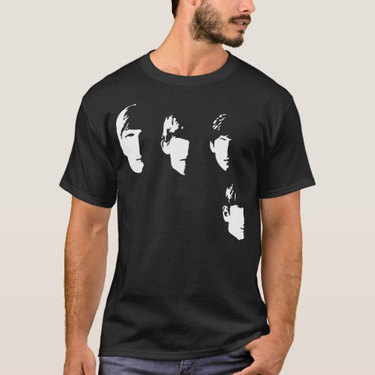With The Beetles - Minimalistisch album Hoesje T-shirt (Voorkant)