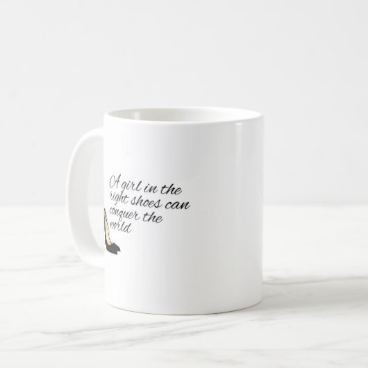 With The Right Shoes Mug Koffiemok (Voorkant links)