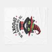 With Witch Hat And Tie Fleece Deken (Voorkant (Horizontaal))