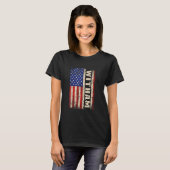 WITHAM T-shirt met achternaam WITHAM Naam Amerikaa (Voorkant volledig)