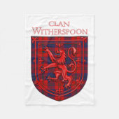 Witherspoon Tartan Scottish Plaid Lion Rampant Fleece Deken (Voorkant)