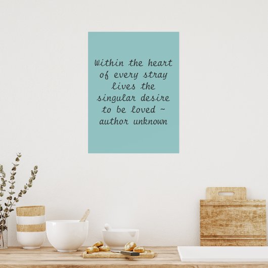 Within the heart ... Poster (Keuken)