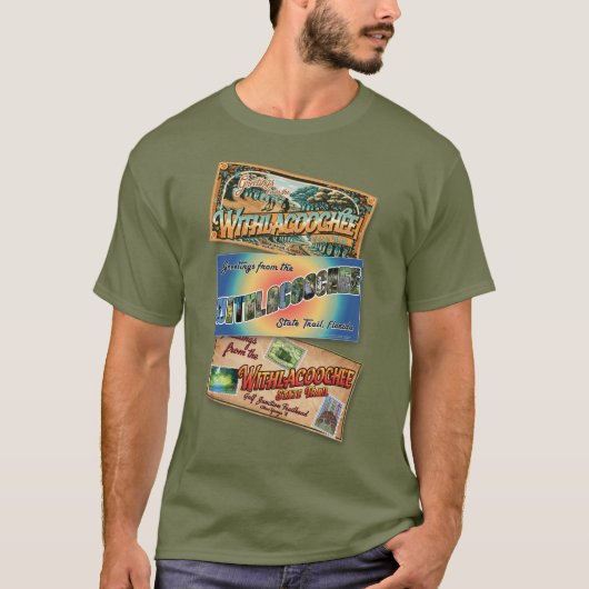 Withlacoochee State Trail Officieel Briefkaart T-shirt (Voorkant)