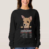 without Chuhuahua dog everything is stupid Trui (Voorkant)