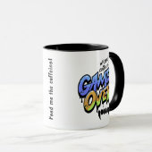 Without Coffee It’s Game Over – Graffiti Style Mug Mok (Voorkant rechts)