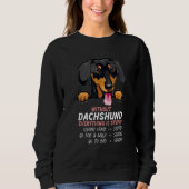 without Dachshund dog everything is stupid_1 Trui (Voorkant)