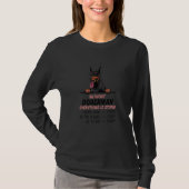 without Doberman dog everything is stupid T-shirt (Voorkant)