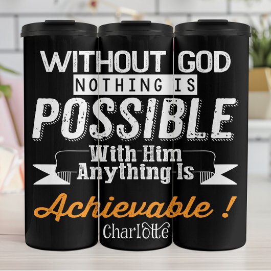 Without God Nothing Is Possible Thermosbeker