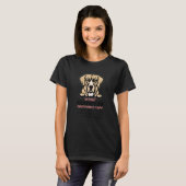 without Golden Retriever dog everything is stupid T-shirt (Voorkant volledig)