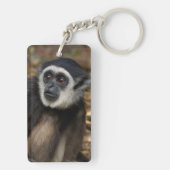 Withwitgibbon (Hylobates Lar), Monkeyland Sleutelhanger (achterkant)