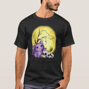 Witje alsjeblieft stutje met Spiderweb en Skulls H T-shirt