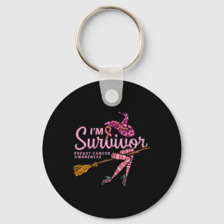 Witje Im a Survivor Halloween Breast Cancer Awaren Sleutelhanger