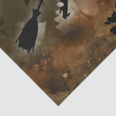 Witje in Halloween Moon Flowers Decoupage Tissuepapier (Detail)