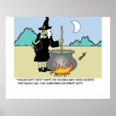 Witje met een recept boek poster (Voorkant)