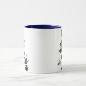 Witje met zwarte kat mok (Midden)