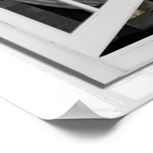 Witje op Broomstick Uitzicht Halloween Poster (Hoek)