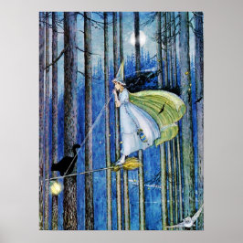 Witje op haar stok poster