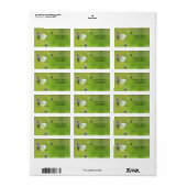 Witje vlinder etiket (Full Sheet)