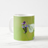 Witje vlinder koffiemok (Voorkant links)
