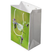 Witje vlinder medium cadeauzakje (Voorkant Gekanteld)