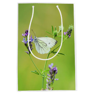 Witje vlinder medium cadeauzakje