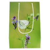 Witje vlinder medium cadeauzakje (Achterkant)