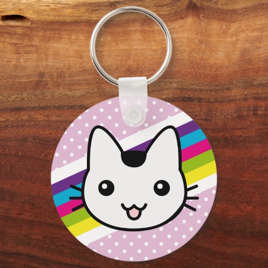 witkattenpols sleutelhanger (Voorkant)