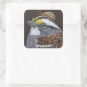 witkeelmousserende stickers (Tas)