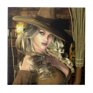 Witkeramische tegel tegeltje