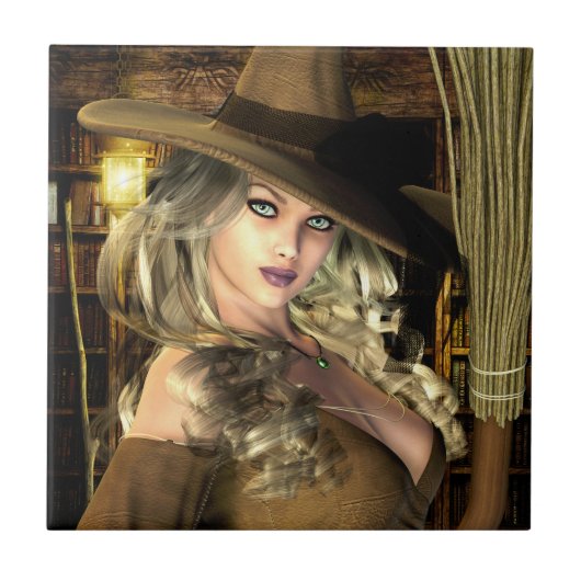 Witkeramische tegel tegeltje (Voorkant)