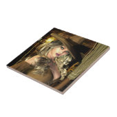 Witkeramische tegel tegeltje (Zijkant)