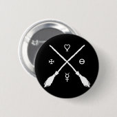 Witkerij Ronde Button 5,7 Cm (Voorkant /achterkant)