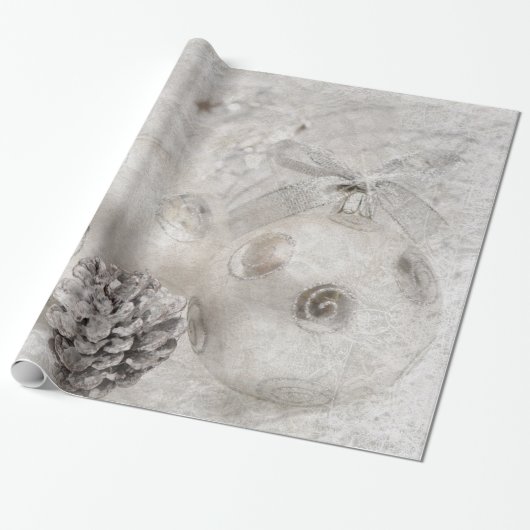 Witkerst Cadeaupapier (Uitgerold)