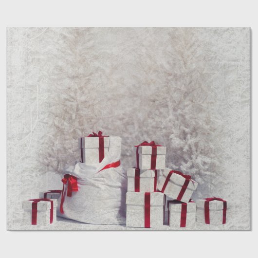 Witkerst Cadeaupapier (Vlak)