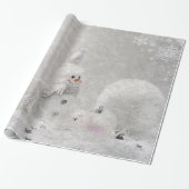 Witkerst Cadeaupapier (Uitgerold)