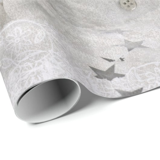 Witkerst Cadeaupapier (Rol Hoek)