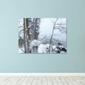 Witkerst Canvas Afdruk (Insitu (Houten vloer))