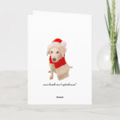 Witkerst Feestdagen Kaart (Achterkant)