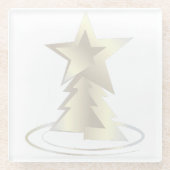 Witkerst Glazen Onderzetter (Voorkant)