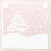 Witkerst Glazen Onderzetter (Achterkant)